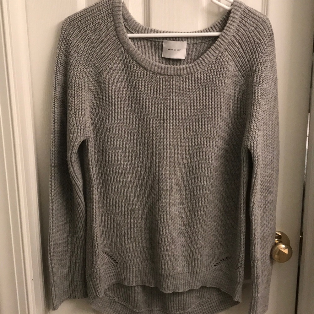gray sweater
